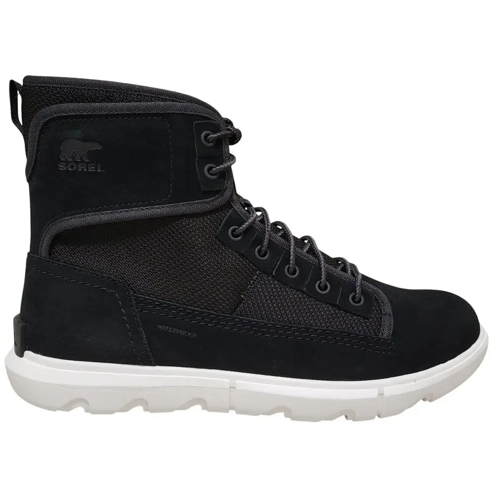 Sorel Men Explorer Mission Waterproof Combat Hiking Boots Size US 11 Black